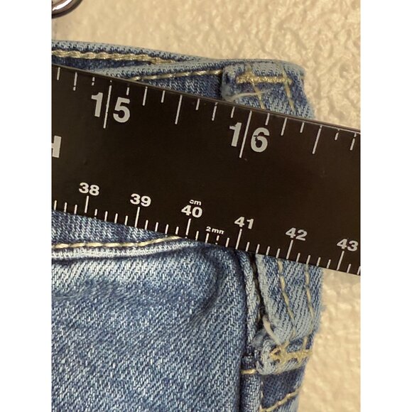 Cowgirl Tuff Co. Womens Distressed Blue Denim Jeans Size W33 L33 western bootcut - Picture 9 of 12